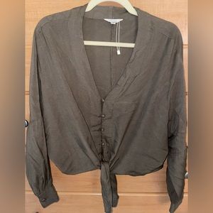 Olive green blouse